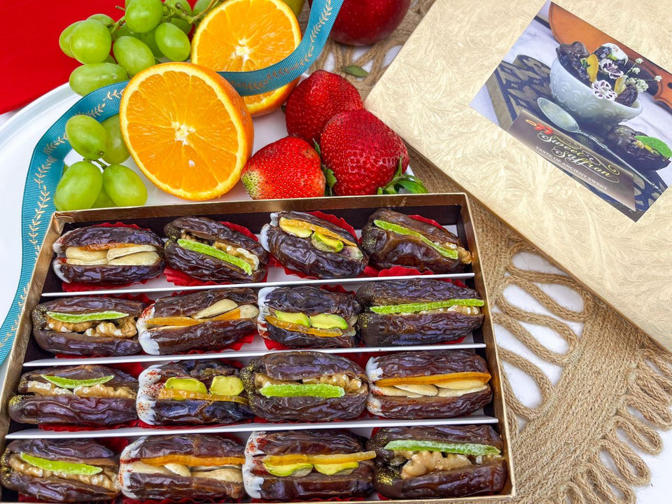 Elevate Your Snack Game with Stuffed Dates and Fresh Fruit
